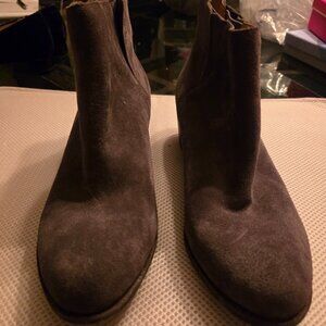 Gray suede Lucky Brand 8.5 ankle boots, very cute with slacks & jeans